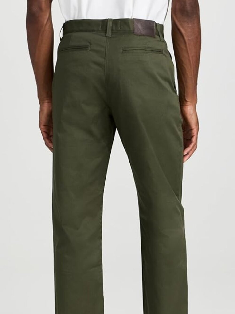 NAKED & FAMOUS Khaki Green Stretch Twill Slim Chino Pants, Size 30 - Picture 4 of 15